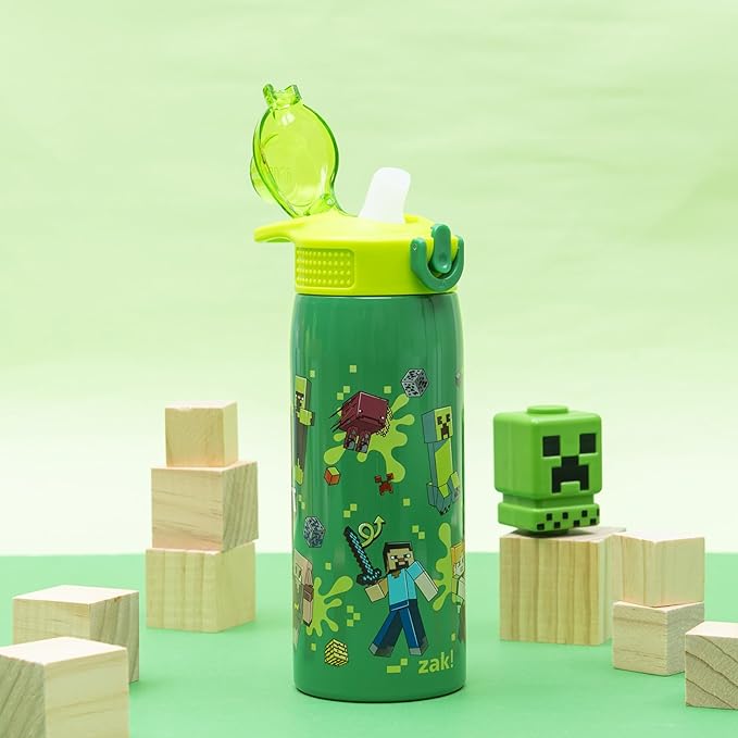 Zak Designs Minecraft Sage Kids Water Bottle - Image 2