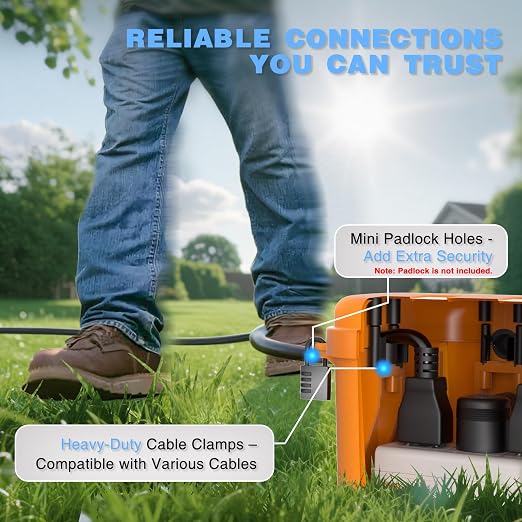 Flemoon Outdoor Electrical Box Waterproof, Medium Weatherproof Electrical Box - Image 8