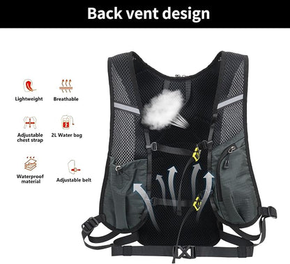 DOJUNS Hiking Backpack Lightweight Travel Backpack 20L Waterproof Hiking - Image 2