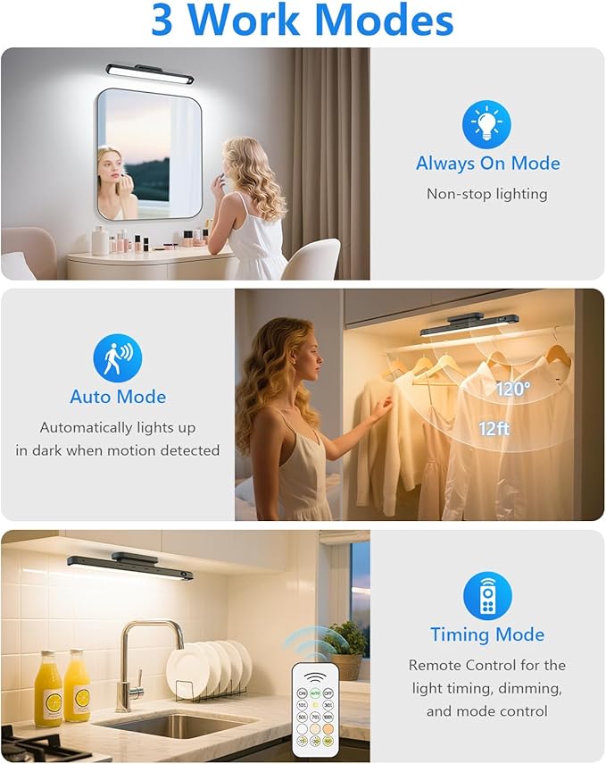 Ferswe 3W Motion Sensor Rechargeable Light Bar - Image 3