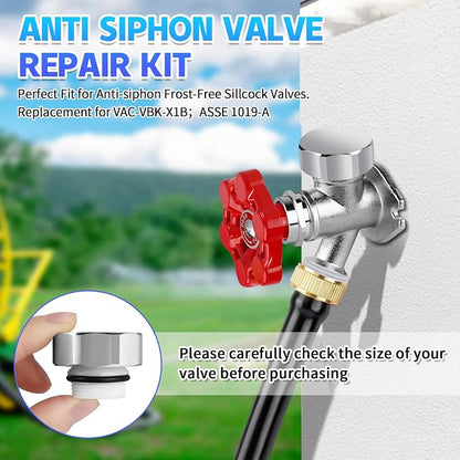 Boltigen 2 Sets Outdoor Faucet Repair Kit, Brass Chromed Vacuum Breaker Outside - Image 8