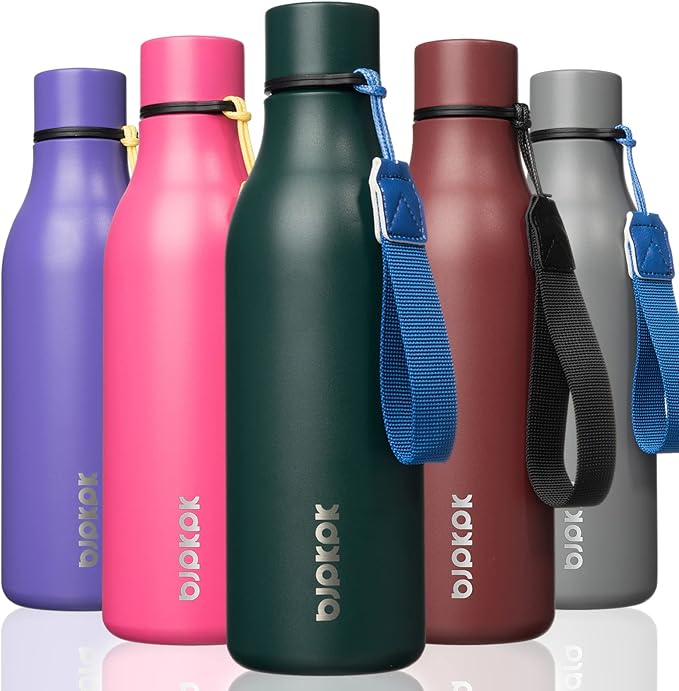 BJPKPK Insulated Water Bottles, 18 oz Stainless Steel Metal Water Bottle by BJPKPK