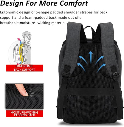 MAXTOP Laptop Backpack for Women Men College Bookbag Business Travel Backpack - Image 5