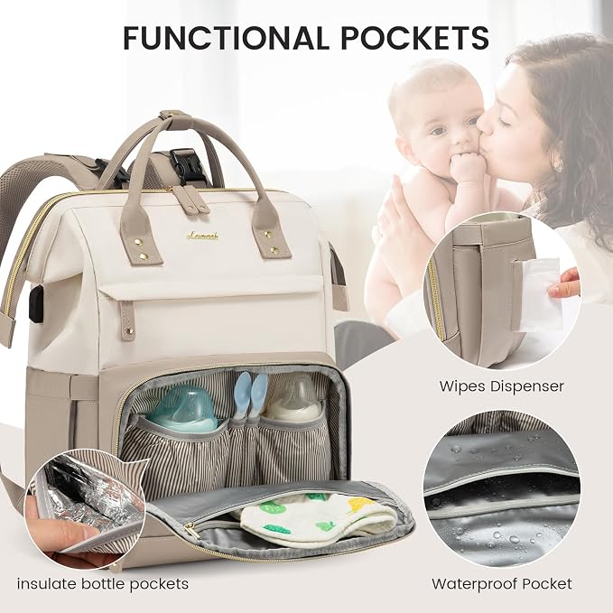 LOVEVOOK Diaper Bag Backpack, Baby Bag - Image 3