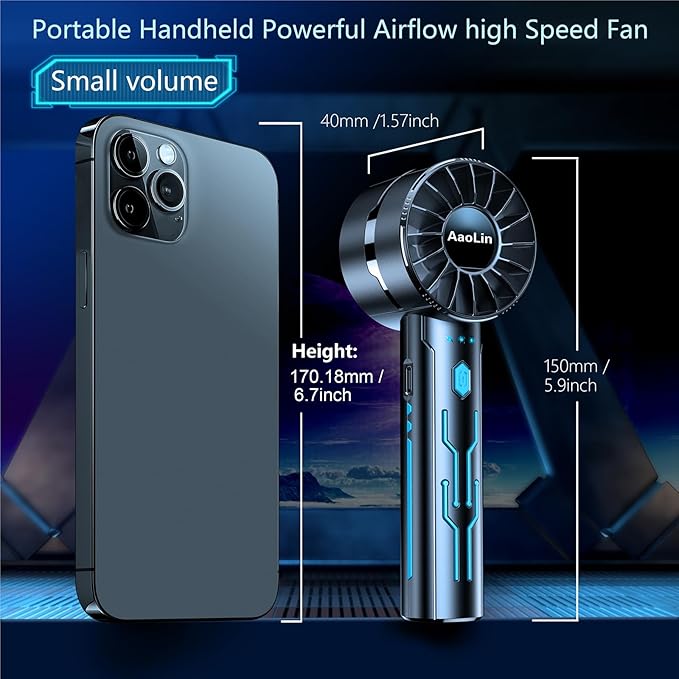 AaoLin 2pcs Portable Handheld Turbo Fan - Image 5