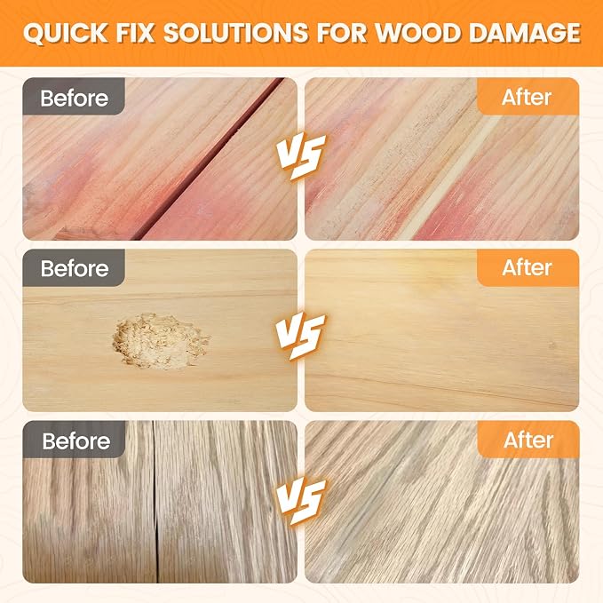 Wood Filler, Wood Repair Kit, 16 Ounce Paintable & Stainable Wood Putty Filler - Image 4