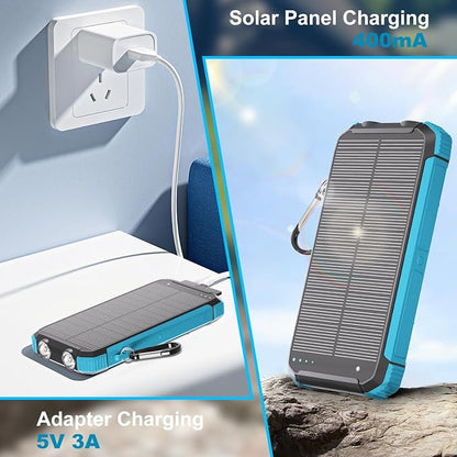 Power Bank Portable Solar Charger, Wireless Fast Charging Battery Pack - Image 4