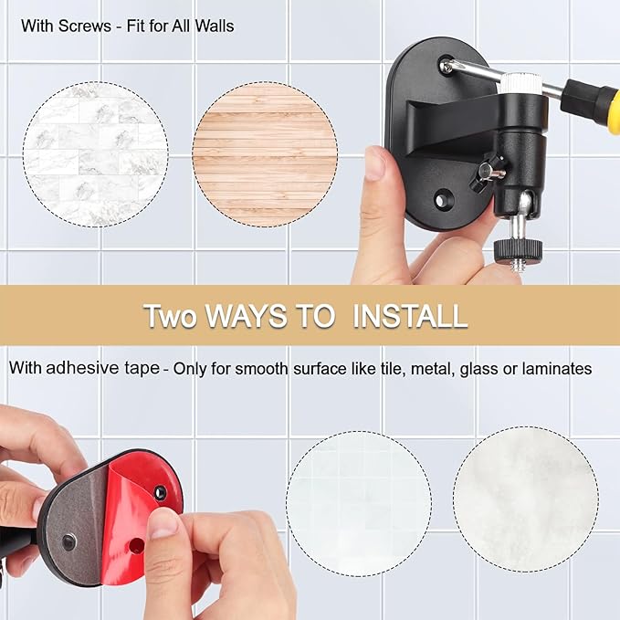 2Pack Adjustable Security Wall Mount Bracket - Image 3