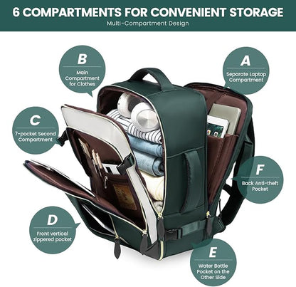 LOVEVOOK Travel Backpack for Women, 40L Carry On Backpack - Image 9