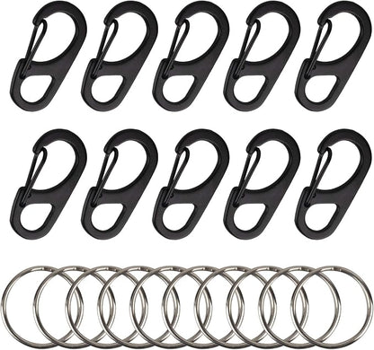 SWATOM Small Mini Carabiner Clip Tiny Spring Snap Hook Keychains Micro by SWATOM