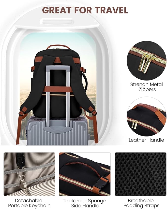 LOVEVOOK 50L Travel Backpack for Women & Men, Airline Approved Carry On Luggage - Image 7
