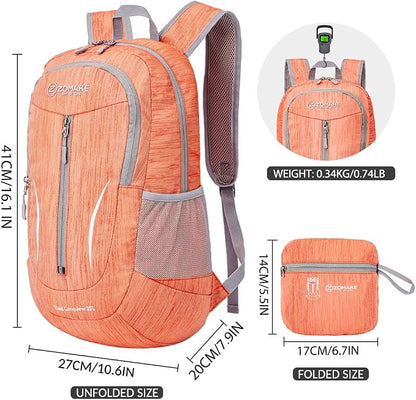 ZOMAKE 25L Ultra Lightweight Packable Backpack, Foldable Hiking Backpacks Water - Image 2