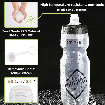 Azarxis TPU Soft Flask Collapsible Water Bottle Running Folding Gel Water - Image 3