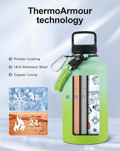 Trebo 64 oz Water Bottle Insulated - Image 2