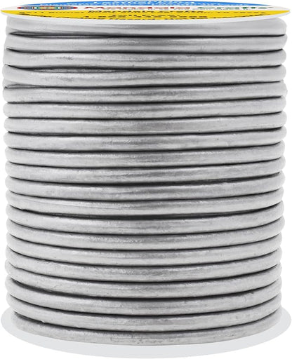 Mandala Crafts Round Genuine Silver Leather Cord - Image 2