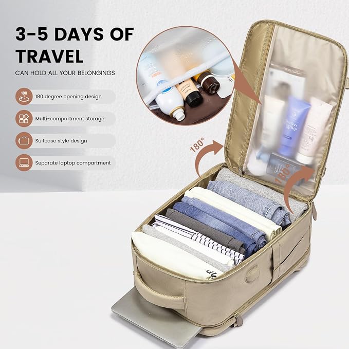 LOVEVOOK Travel Backpack for Women Men, 40L Carry On Backpack - Image 5