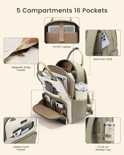 LOVEVOOK Laptop Backpack for Women - Image 4