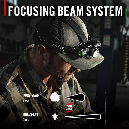 Coast® XPH34R 2700 Lumen USB-C Rechargeable-Dual Power LED Headlamp withPURE - Image 5