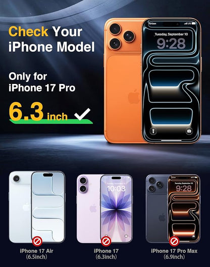 Lanhiem Magnetic for iPhone 17 Pro Case Waterproof, Built in Screen Protector & - Image 2