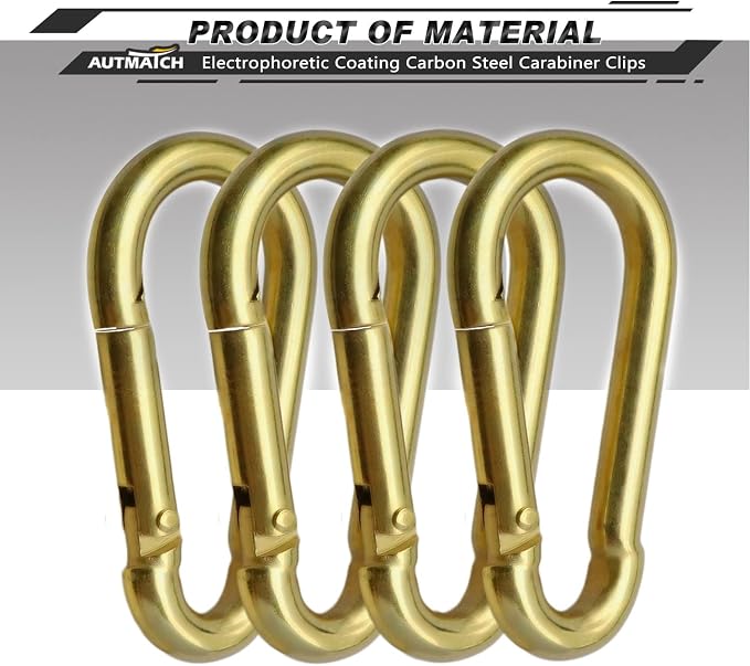 AUTMATCH Carabiner Clips, 4 Pack - Image 2