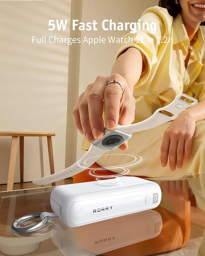 RORRY Flow Portable Charger, 10000mAh 40W Fast Charging Power Bank - Image 5