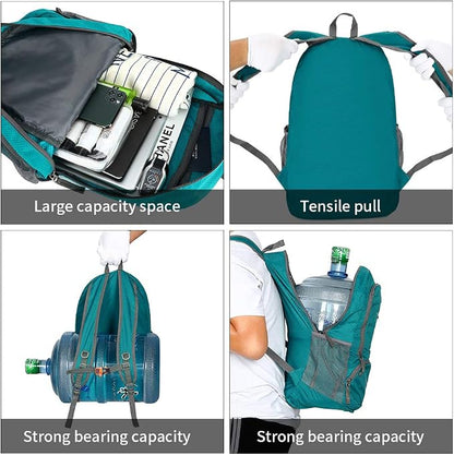 FENGDONG 35L Lightweight Foldable Waterproof Packable Travel Small Hiking - Image 5