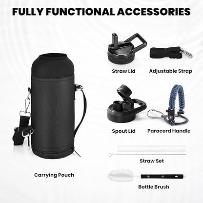 RAYMYLO Insulated Water Bottle 40 oz, Triple Wall Vacuum Stainless Steel - Image 6