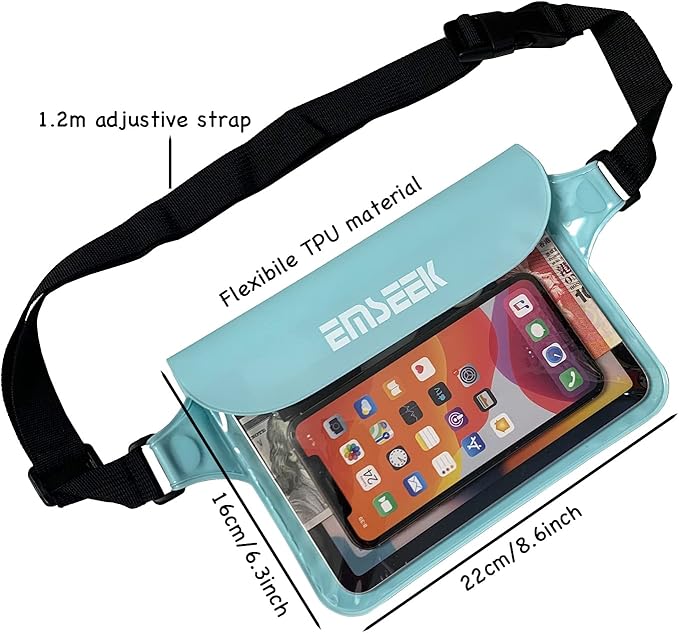 Waterproof Waist Pouch Dry Belt Bag Fanny Pack Keep Your Key Fob Wallet Kindle - Image 2