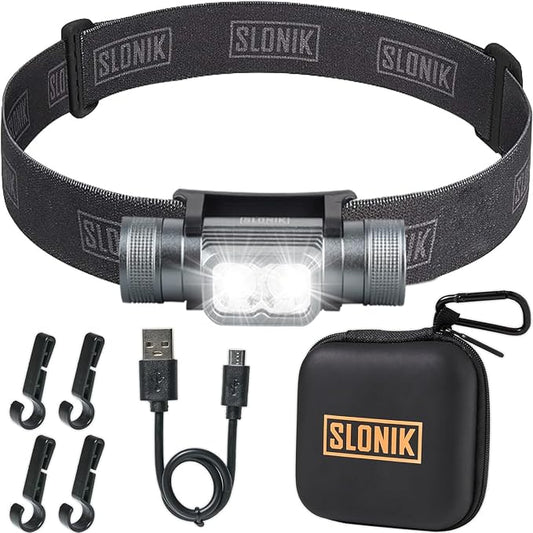 SLONIK Headlamp Rechargeable by SLONIK