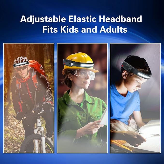 COSOOS LED Headlamp Rechargeable Flashlight - Image 9