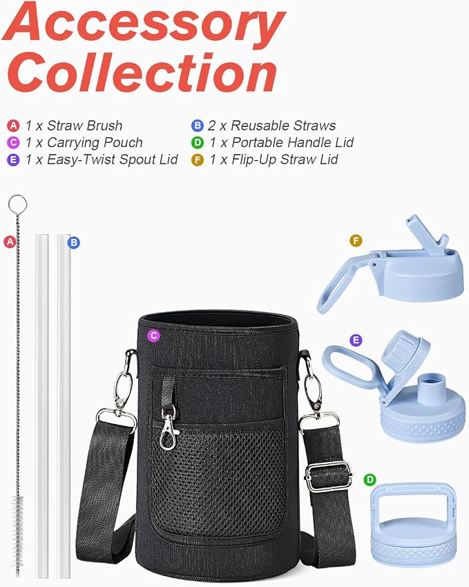 Half Gallon Water Bottle Insulated - Image 7