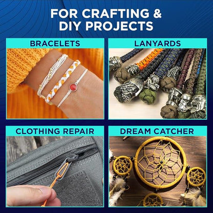 TECEUM Micro Paracord – 1.18 mm X 125 ft – Micro Utility Cord – Thin Braided - Image 6