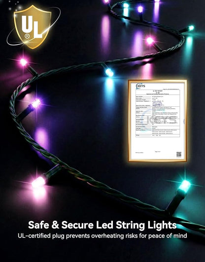 LitHome 99FT 300 LED Easter Lights String Outdoor Waterproof, 8 Modes Pastel - Image 5
