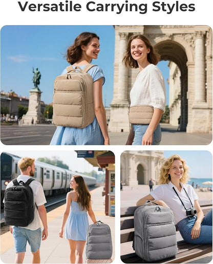 BAGSMART 35L Travel Backpack Women, 17.3 Inch Carry On Backpack Flight Approved - Image 7