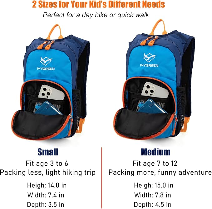 Ivygreen Kids Hydration Backpack, Hiking Backpack - Image 8