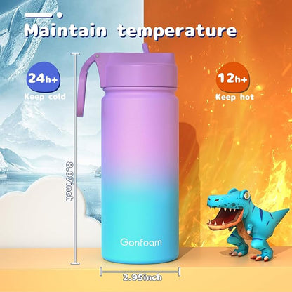 Kids Water Bottle, Stainless Steel Vacuum Insulated cup, Kids Water Bottle - Image 6