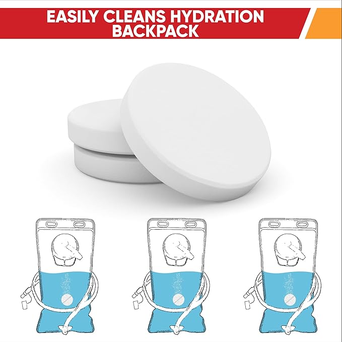 CleanHike Hydration Bladder Cleaning Tablets, Individually Wrapped Effervescent - Image 5
