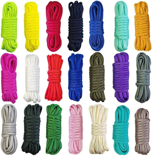 21 Colors Paracord, 550lb Parachute Cord Combo Kit by AOHOMOOON