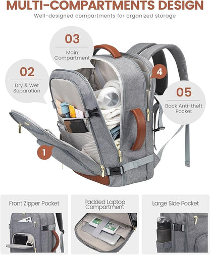 LOVEVOOK Carry On Travel Backpack - Image 4