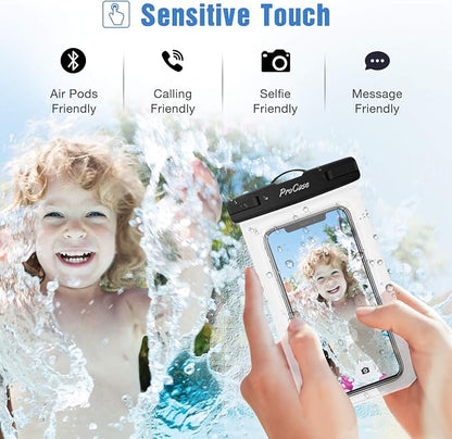 ProCase 6 Pack Waterproof Phone Pouch Dry Bag Underwater Case - Image 4
