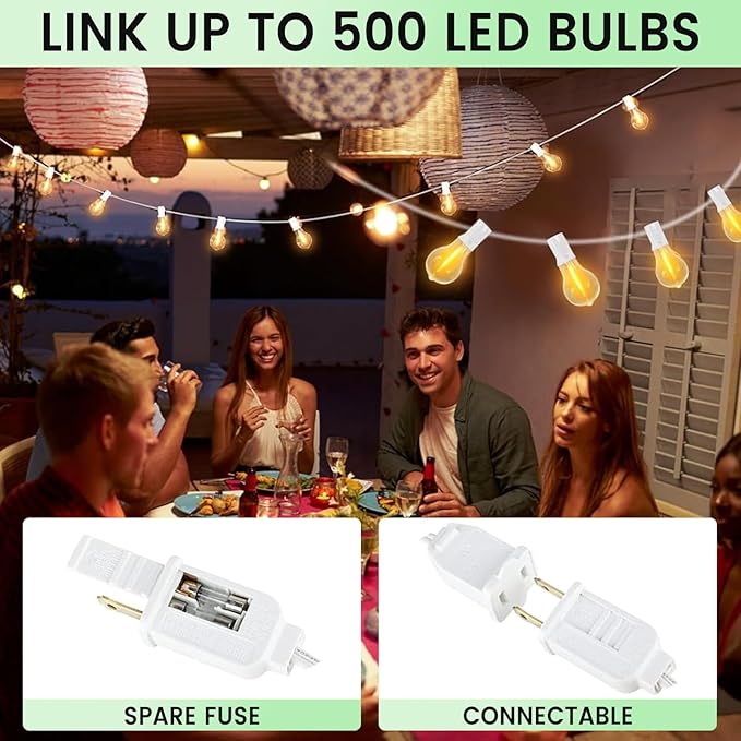 Outdoor String Lights, 100FT LED Patio String Light, String Lights - Image 6
