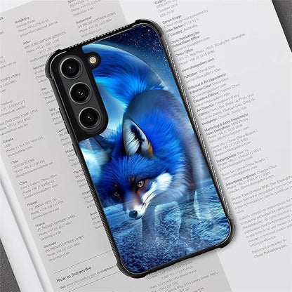 for Samsung Galaxy S23 Plus Case, Snowy Mountain Fox Lake Pattern Graphic - Image 4