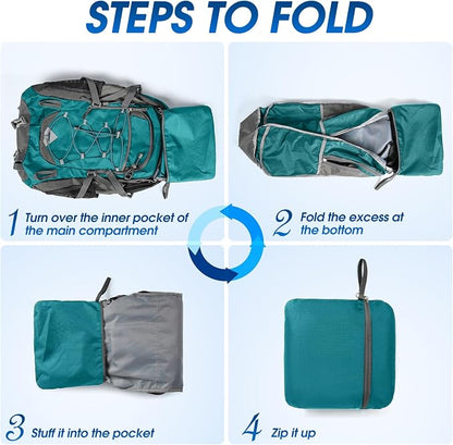 IGOLUMON Hiking Backpack 40L Packable Lightweight Camping Backpack Men Women - Image 8