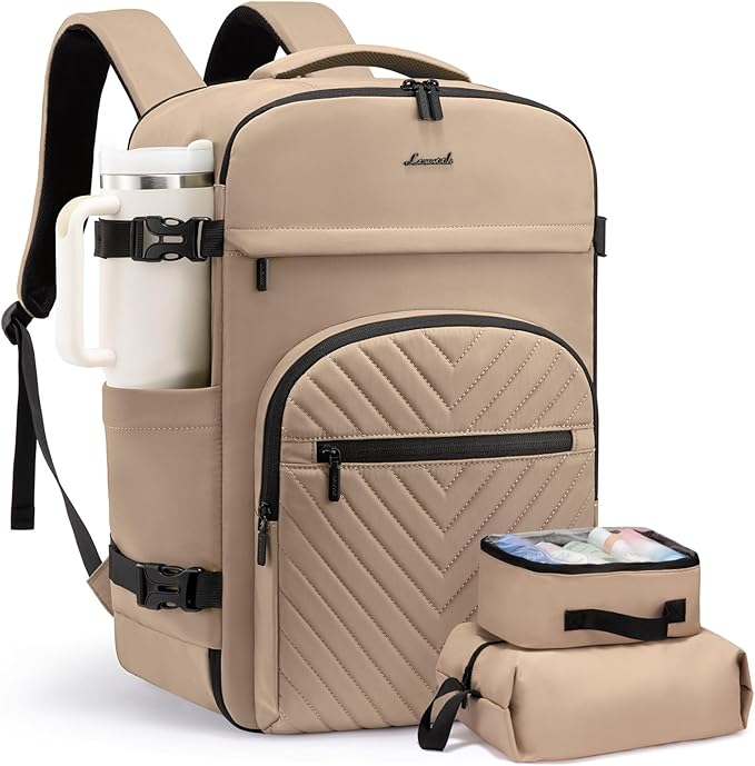 LOVEVOOK 40L Travel Backpack for Women Men, TSA Personal Item Travel Bag Fits by LOVEVOOK