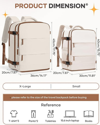 coofay Extra Large Travel Backpack Carry on Flight Approved Mochila De Viaje - Image 3