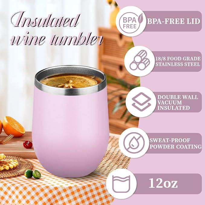 12oz Stemless Wine Tumbler - Image 5