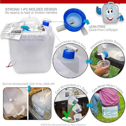 WaterStorageCube BPA Free Collapsible Water Container - Image 6