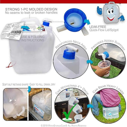 WaterStorageCube BPA Free Collapsible Water Container - Image 6