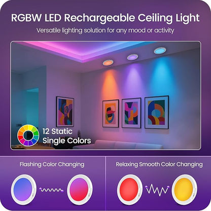 2 Pack Motion Sensor Rechargeable Shower Lights - Image 3