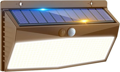 368 LED Solar Lights Outdoor Motion Sensor, Solar Fence Light by Peasur